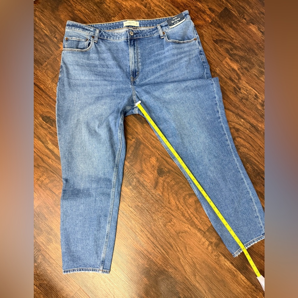 Abercrombie & Fitch The Skinny Ankle Curve Love High Rise Jeans Size 18R NWT - Picture 10 of 12